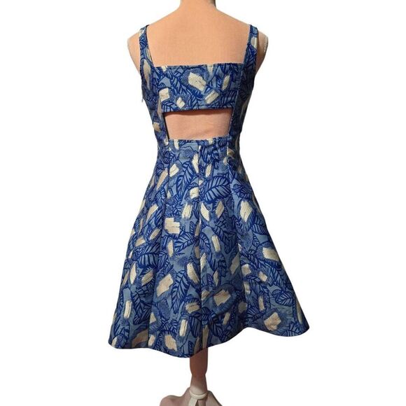 Opening Ceremony Brocade Cutout Mini Dress - Picture 4 of 5